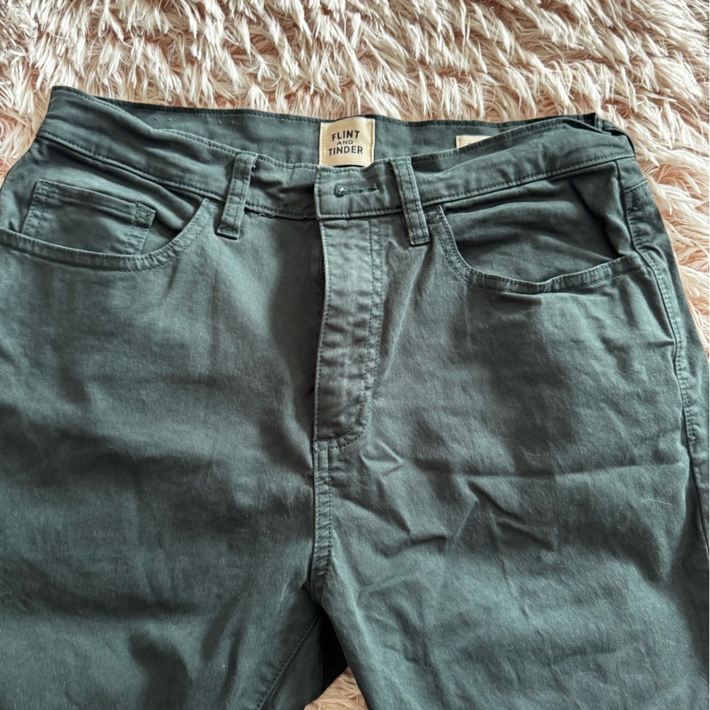 Flint and Tinder Men's Tapered Fit Jeans - Green